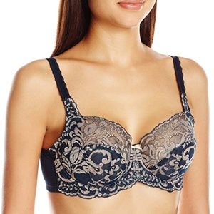 Panache Orianne, Full Cup Bra in Teal/Gold - 32D